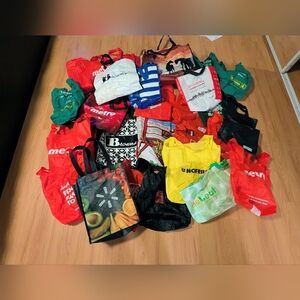 Colorful Reusable Shopping Bags Collection